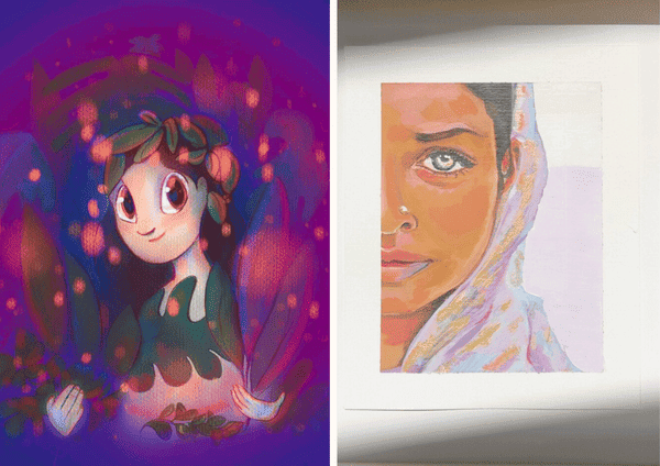 Techniques mixtes et peinture acrylique